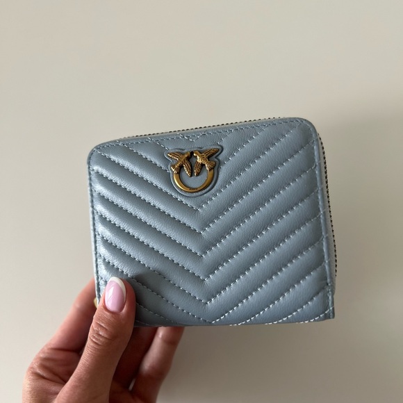 PINKO Love Birds chevron-quilted wallet - Picture 2 of 8